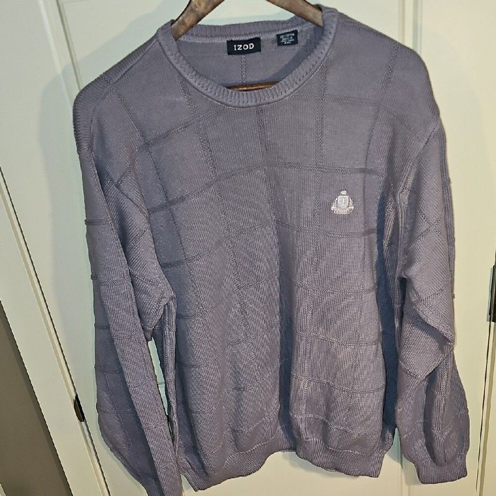 Izod Men's Grey Crewneck Sweater Size XXL